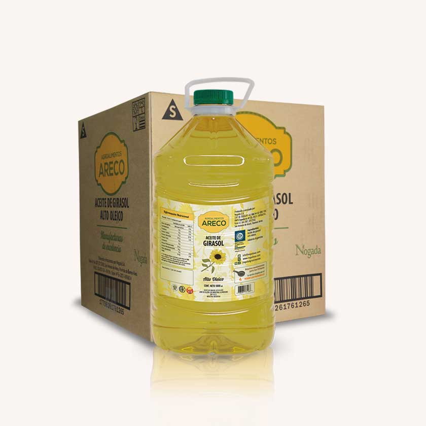 Areco - Girasol Alto Oleico 5000 ml (caja x 4u.)